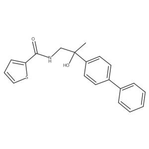 N-(2-([1,1'-biphenyl]-4-yl)-2-hydroxypropyl)thiophene-2-carboxamide Structure