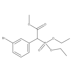 (Diethoxy-phosphoryl)-(3-bromo-phenyl)-acetic acid Structure