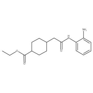 Ethyl 4-[2-(2-aminoanilino)-2-oxoethyl]cyclohexane-1-carboxylate Structure