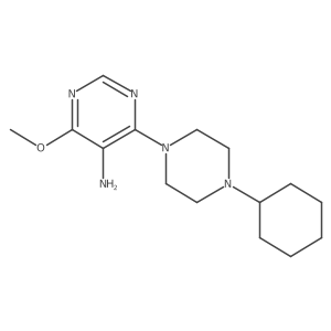 4-(4-Cyclohexylpiperazin-1-yl)-6-methoxypyrimidin-5-amine Structure