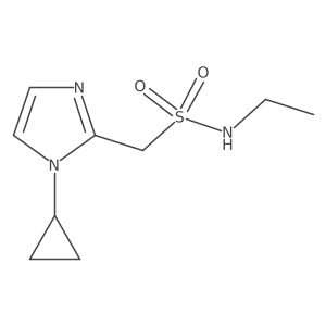 1-(1-cyclopropyl-1H-imidazol-2-yl)-N-ethylmethanesulfonamide结构式