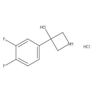 3-(3,4-Difluorophenyl)azetidin-3-ol hydrochloride Structure