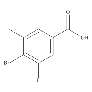 4-Bromo-3-fluoro-5-methylbenzoic acid Structure