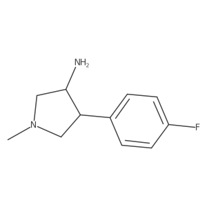 rel-(3S,4R)-4-(4-Fluorophenyl)-1-methylpyrrolidin-3-amine Structure