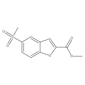 Methyl 5-methanesulfonyl-1-benzofuran-2-carboxylate结构式