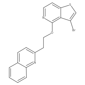 2-[2-[(3-Bromothieno[3,2-c]pyridin-4-yl)oxy]ethyl]quinoline结构式