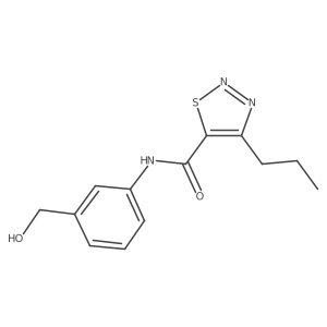 1,2,3-Thiadiazole-5-carboxamide, N-[3-(hydroxymethyl)phenyl]-4-propyl-结构式