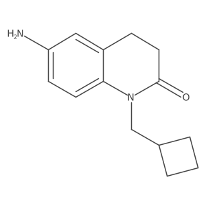 6-Amino-1-(cyclobutylmethyl)-1,2,3,4-tetrahydroquinolin-2-one结构式