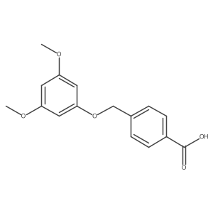 4-[(3,5-Dimethoxyphenoxy)methyl]benzoic acid Structure