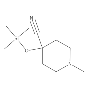 4-Cyano-4-trimethylsilyloxy-1-methyl-piperidine结构式
