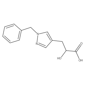 3-(1-benzyl-1H-pyrazol-4-yl)-2-hydroxypropanoic acid Structure