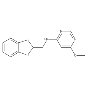 N-[(2,3-dihydro-1-benzofuran-2-yl)methyl]-6-methoxypyrimidin-4-amine Structure