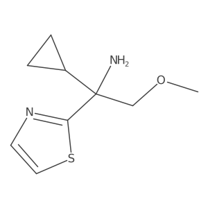 2-Thiazolemethanamine, I+/--cyclopropyl-I+/--(methoxymethyl)-结构式
