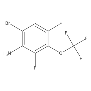 6-Bromo-2,4-difluoro-3-(trifluoromethoxy)benzenamine Structure