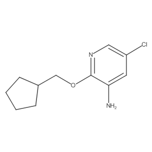 5-Chloro-2-(cyclopentylmethoxy)pyridin-3-amine结构式