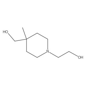 2-(4-(Hydroxymethyl)-4-methylpiperidin-1-yl)ethan-1-ol Structure