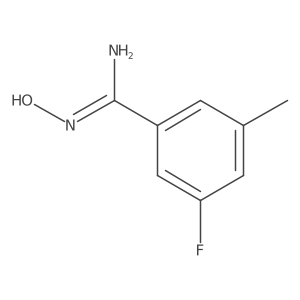 3-Fluoro-N'-hydroxy-5-methylbenzene-1-carboximidamide Structure