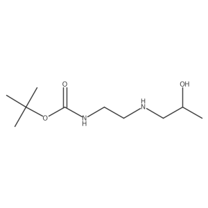 Tert-butyl N-[2-(2-hydroxypropylamino)ethyl]carbamate结构式