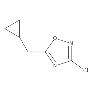 3-Chloro-5-(cyclopropylmethyl)-1,2,4-oxadiazole结构式