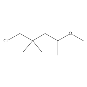 1-Chloro-4-methoxy-2,2-dimethylpentane结构式