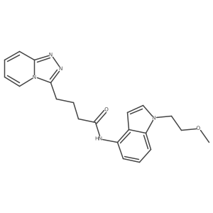 N-[1-(2-methoxyethyl)-1H-indol-4-yl]-4-([1,2,4]triazolo[4,3-a]pyridin-3-yl)butanamide Structure