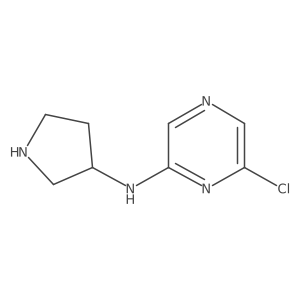 6-chloro-N-(pyrrolidin-3-yl)pyrazin-2-amine Structure