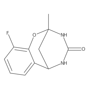 6-Fluoro-9-methyl-8-oxa-10,12-diazatricyclo[7.3.1.0,2,7]trideca-2,4,6-trien-11-one结构式