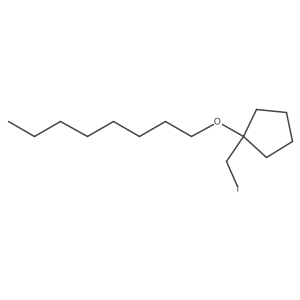 1-(Iodomethyl)-1-(octyloxy)cyclopentane Structure