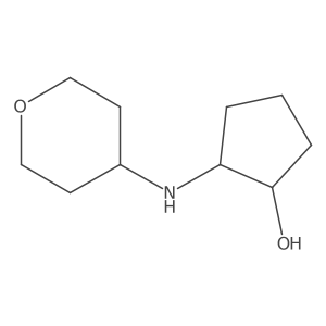 trans-2-[(Oxan-4-yl)amino]cyclopentan-1-ol结构式