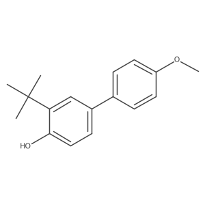 3-(tert-Butyl)-4'-methoxy-[1,1'-biphenyl]-4-ol结构式