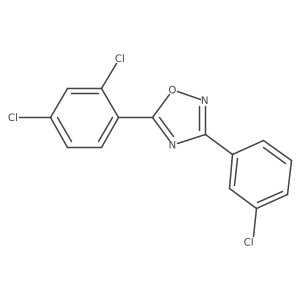 3-(3-Chlorophenyl)-5-(2,4-dichlorophenyl)-1,2,4-oxadiazole Structure