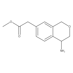 (R)-Methyl 2-(4-aminoisochroman-7-yl)acetate结构式