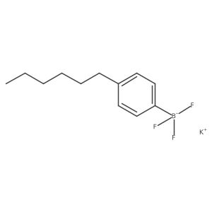 Potassium trifluoro(4-hexylphenyl)borate结构式
