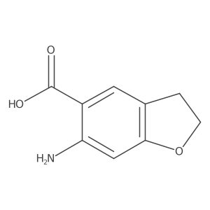 6-Amino-2,3-dihydro-5-benzofurancarboxylic acid Structure