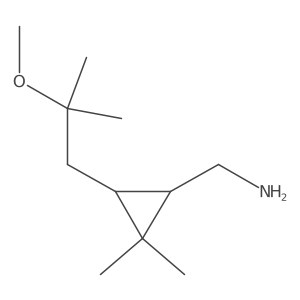 [3-(2-Methoxy-2-methylpropyl)-2,2-dimethylcyclopropyl]methanamine Structure