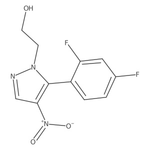 2-(5-(2,4-Difluorophenyl)-4-nitro-1H-pyrazol-1-yl)ethanol Structure