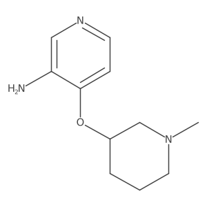 4-((1-Methylpiperidin-3-yl)oxy)pyridin-3-amine结构式