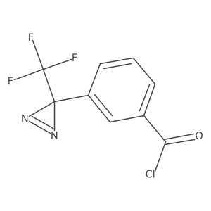 3-[3-(Trifluoromethyl)-3H-diazirin-3-yl]benzoyl chloride Structure
