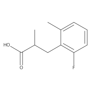 3-(2-Fluoro-6-methylphenyl)-2-methylpropanoic acid结构式