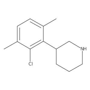 Piperidine, 3-(2-chloro-3,6-dimethylphenyl)-结构式