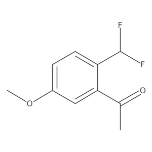 2'-Difluoromethyl-5'-methoxyacetophenone Structure