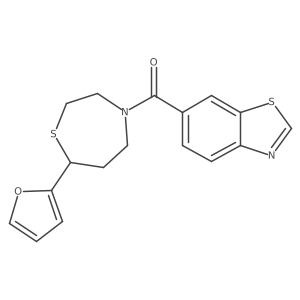 Benzo[d]thiazol-6-yl(7-(furan-2-yl)-1,4-thiazepan-4-yl)methanone Structure