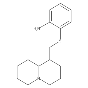 2-[(octahydro-2H-quinolizin-1-ylmethyl)sulfanyl]aniline结构式