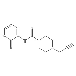 n-(2-Oxo-1,2-dihydropyridin-3-yl)-1-(prop-2-yn-1-yl)piperidine-4-carboxamide结构式