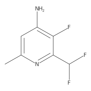 2-(Difluoromethyl)-3-fluoro-6-methylpyridin-4-amine Structure
