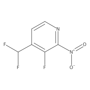4-(Difluoromethyl)-3-fluoro-2-nitropyridine Structure