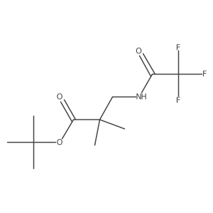 Tert-butyl 2,2-dimethyl-3-[(2,2,2-trifluoroacetyl)amino]propanoate Structure
