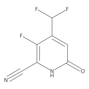 4-(Difluoromethyl)-3-fluoro-6-hydroxypicolinonitrile Structure