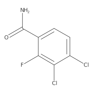 3,4-Dichloro-2-fluorobenzamide Structure