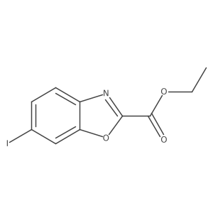Ethyl 6-iodobenzo[d]oxazole-2-carboxylate结构式